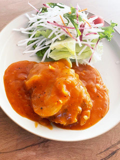 卵アレルギーハンバーグ オニオンソース-レシピのメイン写真