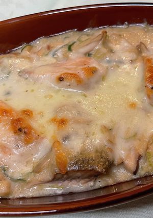 鮭ときのこの豆乳グラタン-レシピのメイン写真