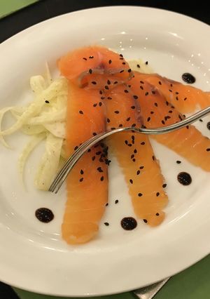スモークサーモンの黒ゴマかけ-レシピのメイン写真