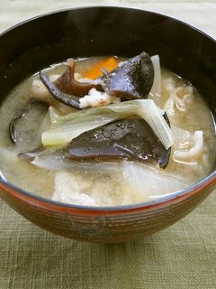 長ねぎときくらげの豚汁-レシピのメイン写真
