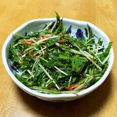 A picture of 水菜のポン酢サラダ.