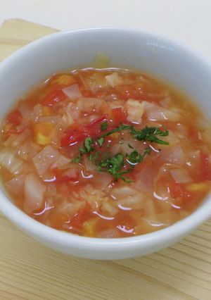 すりおろしトマトのミネストローネ-レシピのメイン写真