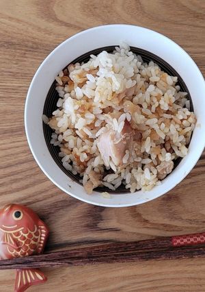 ツマミになるご飯♪余り唐揚げde炊込み飯-レシピのメイン写真