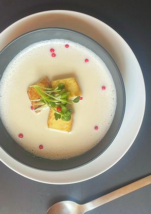 味噌チーズポタージュ(バイタミックス)-レシピのメイン写真