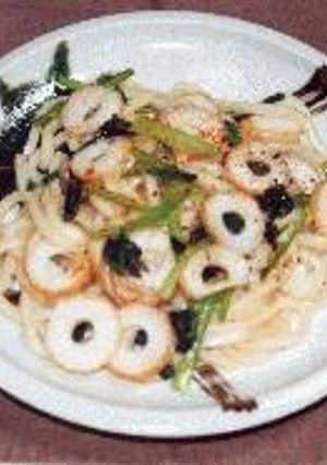 ちくわと小松菜の焼きうどん-レシピのメイン写真