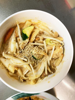 レンジ肉無チクワきな粉キムチ味野菜炒め-レシピのメイン写真