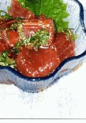 マグロの青じそ合え-レシピのメイン写真