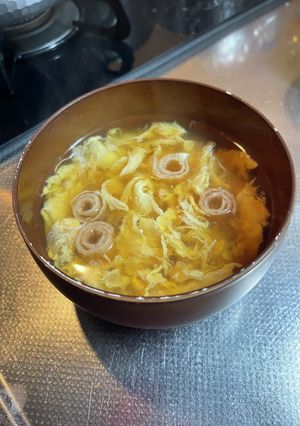 かき玉のあごだしスープ。-レシピのメイン写真