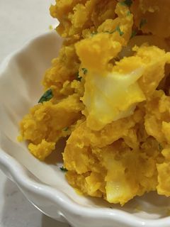 レンジで簡単かぼちゃのチーズ和え-レシピのメイン写真
