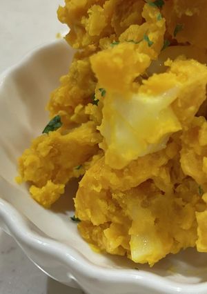 レンジで簡単かぼちゃのチーズ和え-レシピのメイン写真