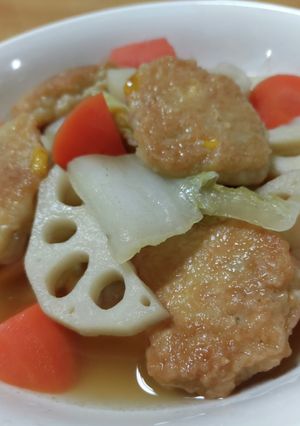 蓮コーンナゲットの白菜とれんこんのうま煮-レシピのメイン写真