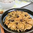 ピリ旨*鶏肉としめじの葱だれ生姜照り焼き