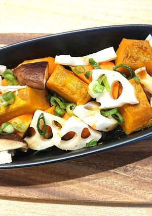 簡単★根菜と南瓜のバター醤油グリル-レシピのメイン写真
