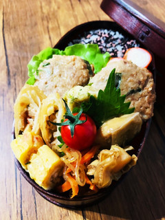 ニラもやし団子弁当♡-レシピのメイン写真