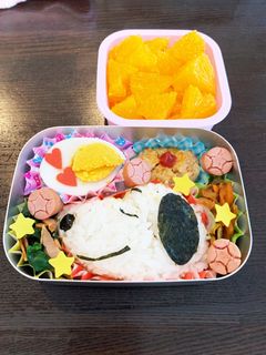 スヌーピーキャラ弁☆幼稚園用☆2歳9ヶ月-レシピのメイン写真