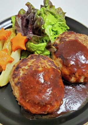 ハンバーグ-レシピのメイン写真