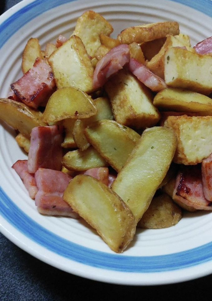焼いておいしい絹厚揚げベーコン炒め-レシピのメイン写真