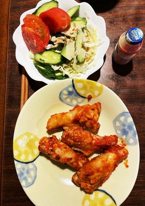 冷凍保存　グリル手羽元のトマトキムチ漬け-レシピのメイン写真