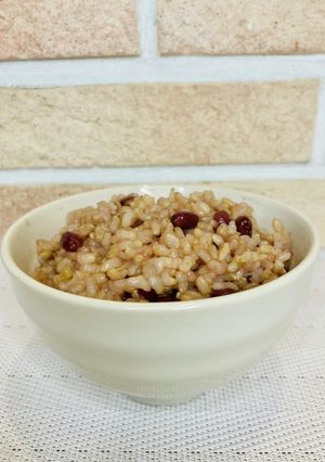 もちもち小豆玄米の炊き方-レシピのメイン写真