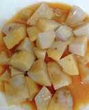 さばの味噌煮缶汁の冷凍里芋の煮物