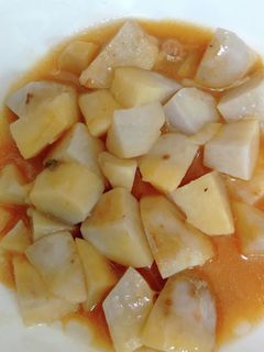 さばの味噌煮缶汁の冷凍里芋の煮物-レシピのメイン写真