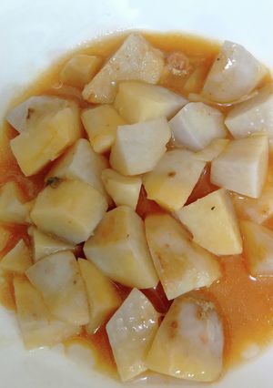 さばの味噌煮缶汁の冷凍里芋の煮物-レシピのメイン写真