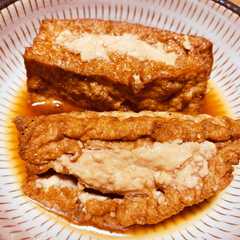 รูปของ 煮汁がじゅわ〜！挽肉入り厚揚げの煮物