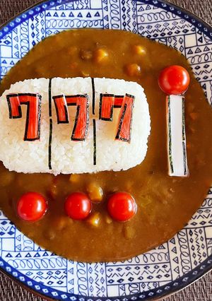 必勝！パチスロデコカレー『７７７』-レシピのメイン写真