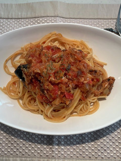 簡単!サバ缶トマトソースのパスタ-レシピのメイン写真