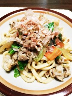 粉末だしで焼きうどん-レシピのメイン写真