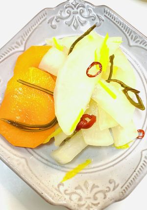 即席漬け！柚子大根にんじん入り-レシピのメイン写真