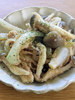 一人暮らしʕ·ᴥ·ʔきのこ明太-レシピのメイン写真