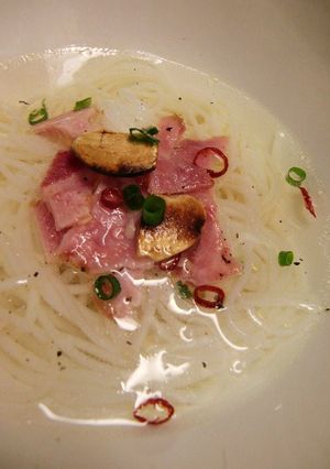 ペペロンチーノ そうめん♥洋風スープ素麺-レシピのメイン写真