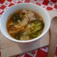 *わかめと白菜のキムチスープ*