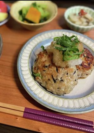 ひじきと豆腐のおろしポン酢ハンバーグ-レシピのメイン写真