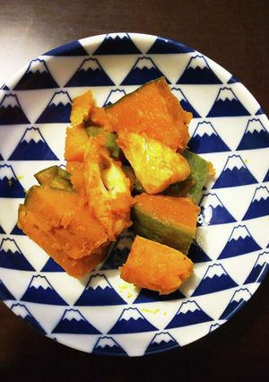 こっくり　かぼちゃと竹輪の煮物-レシピのメイン写真
