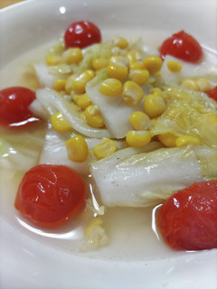 #シンプルな材料白菜とコーンの洋風煮-レシピのメイン写真