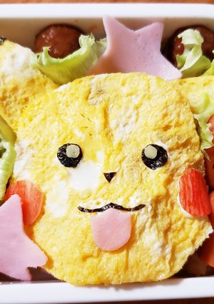 ポケモン ピカチュウ キャラ弁♪-レシピのメイン写真