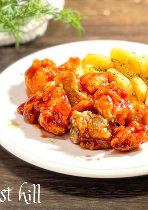 揚げ鶏のホットハニーケチャップ和え-レシピのメイン写真