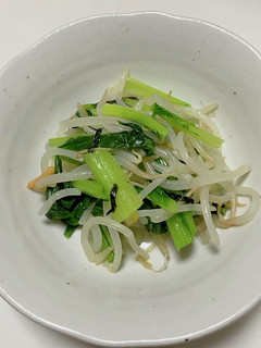 子供も大好き♪お茶漬けで小松菜のナムル-レシピのメイン写真
