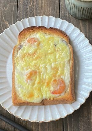 至福のエビグラタントースト-レシピのメイン写真