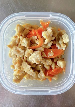 オA.にんじんと豚肉の炒め物-レシピのメイン写真