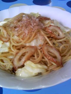 キャベツとちくわの和風パスタ♪-レシピのメイン写真