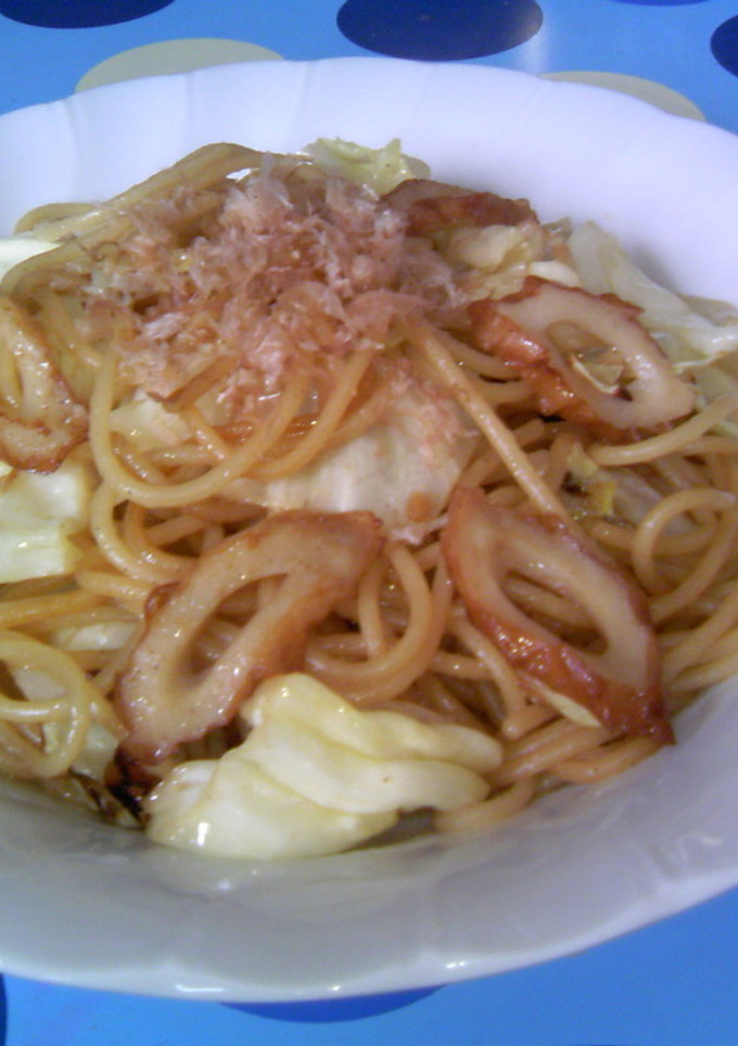 キャベツとちくわの和風パスタ♪-レシピのメイン写真