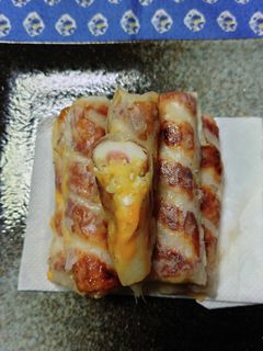 ヨウサマの減塩ちくわのポテサラ春巻き-レシピのメイン写真