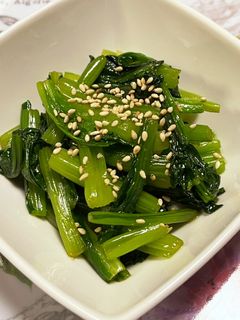 レンジでさっと一品♪小松菜のナムル-レシピのメイン写真