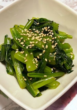 レンジでさっと一品♪小松菜のナムル-レシピのメイン写真