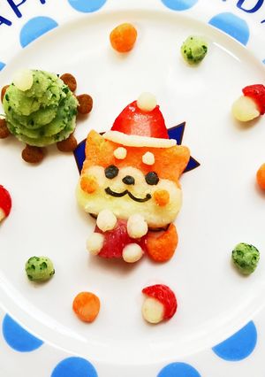 卵.乳.小麦なし！犬用クリスマスケーキ-レシピのメイン写真