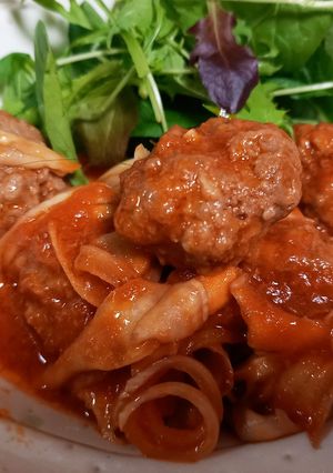 簡単♪︎美味しい♡レンジでミートボール！-レシピのメイン写真