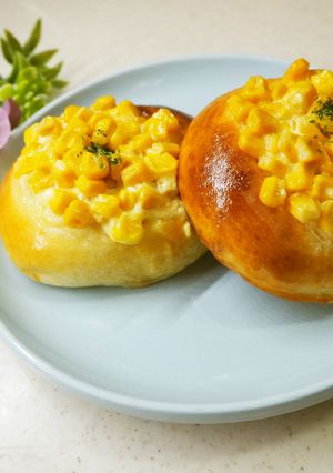 HBで生地作り♪コーンマヨパン-レシピのメイン写真